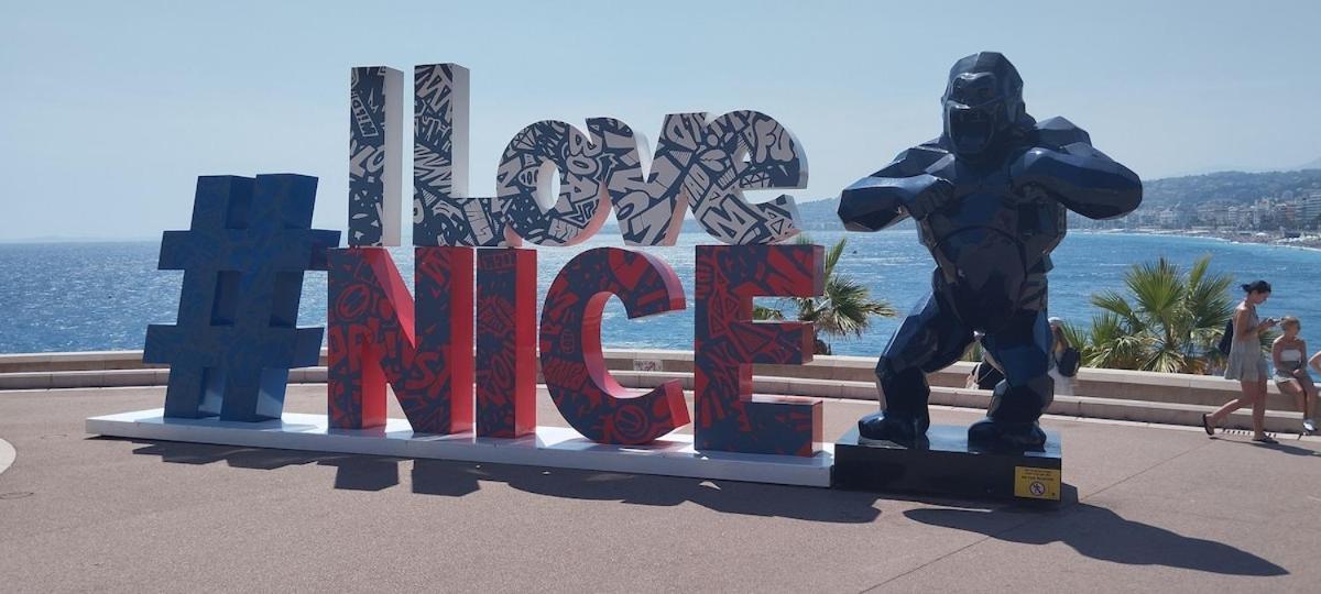 Vue Mer Et Montagne Panoramique Nizza Exterior foto